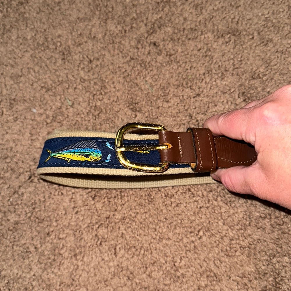 Leather Dolphin Belt